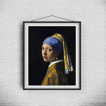Girl With A Pearl Earring By Johannes Vermeer Wall Art Canvas Poster And Print Canvas Painting Decorative Picture For Home Decor 2024 - buy cheap
