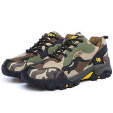 Camouflage hiking shoes men & women outdoor travel Trekking shoes couple Non-slip Breathable Mountaineering rock climbing shoes 2024 - buy cheap