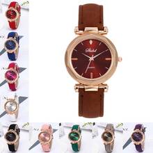 Fashion Women Leather Casual Watch Luxury Analog Quartz Crystal Wristwatch W318 2024 - buy cheap
