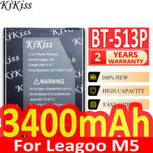 KiKiss-Reemplazo de polímero de litio de 3400mAh, BT-513P de batería para Leagoo M5 BT 513P, baterías recargables para teléfonos móviles 2024 - compra barato