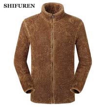 Shifuren inverno masculino jaqueta de lã quente térmica manga longa outerwear casaco casual jaqueta masculina roupas tamanho S-XXXL chaqueta hombre 2024 - compre barato