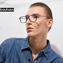 Bauhaus 2170, recém-chegado ultem e metal quadrado armação de óculos de prescrição miopia 2024 - compre barato