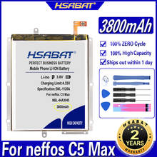HSABAT NBL-44A3045 3800mAh Battery for neffos C5 Max TP702A B C E Batteries 2024 - buy cheap