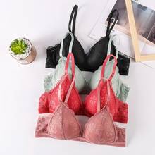 Sexy Floral Lace Bras Wire Free Bralette Lingerie Female Seamless Women Bras Transparent Brassiere Intimates 2024 - buy cheap