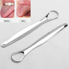 1PC Useful Tongue Scraper Stainless Steel Oral Tongue Cleaner Medical Mouth Brush Reusable Fresh Breath Tools 2024 - buy cheap