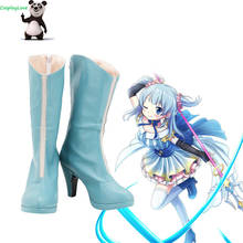 Magia registro: Puella Magi Madoka Magica historia lateral Magireco Rena Minami azul Cosplay zapatos botas largas de cuero hechas a medida 2024 - compra barato