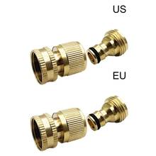 1 Set Quick Connect 3/4 inch Hose Connector Brass Easy Fitting Quick Disconnect Hose Fittings Male and Female Garden Supplies 2024 - buy cheap