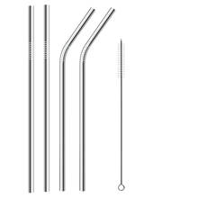 Metal Straw Reusable Drinking 304 Stainless Steel Straw with Cleaner Brush for Mugs Bar Accessories 2024 - buy cheap