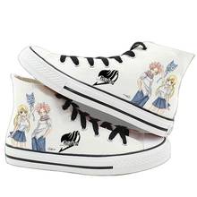 Fairy Tail Natsu plimsolls canvas shoes rope soled shoes Fairy Tail Lucy Casual Preppy Daily Canvas Shoe 2024 - buy cheap