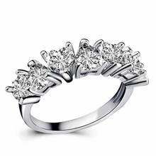 Anillos de corazón de circón para mujer, joya de anillo de corazón Original, moda para el día de la madre, joyería de boda 2024 - compra barato