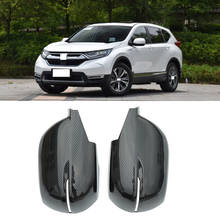 CAPQX 2pcs For Honda CRV CR-V 12-19 Rearview Mirror Trim Exterior Cover Carbon Fiber Side Rear View Mirror Lid Garnish Shell 2024 - buy cheap