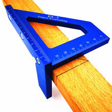 Transferidor quadrado de madeira, alta precisão, esquadria de alumínio, régua triangular, ferramenta de medição de layout para carpintaria, ferramenta de carpintaria 2024 - compre barato