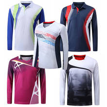 2021 Spring Autumn Long-sleeved Sports T-shirt men/women,Quick-dry Breathable Tennis wear Shirts,Badminton Sportswear Clothes 2024 - buy cheap