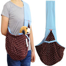 Cão pet transportadora sling filhote de cachorro gato estilingue ombro saco de algodão macio portadores filhote de cachorro bolsa de viagem frente pet saco transportadora lado duplo 2024 - compre barato