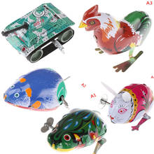 Kids Classic Tin Wind Up Clockwork Toys Jumping Iron Frog Rabbit Cock Toy Action Figures Toy For Children Kids Classic Toy 2024 - buy cheap