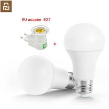 Youpin Smart White LED E27 Bulb Xiaomi Mi Light mijia APP WiFi Remote Control 3000k-5700k 6.5W 450lm Philips Smart LED Ball Lamp 2024 - buy cheap