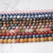 LanLi Fashion dull polish natural stones Loose Beads 4/6/8/10/12mm DIY  bracelet necklace ear stud  Accessories 2024 - buy cheap