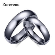 KOtik 2022 New Silver Color Tungsten Carbide For Men Women Engagement Ring Wedding Band Alliance Couple Jewelry 2024 - buy cheap