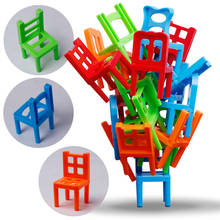 Juego de sillas apilables para niño y niña, juego de equilibrio para interacción entre padres e hijos, 18 piezas, juguete de escritorio, LBV 2024 - compra barato