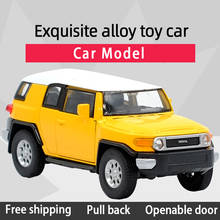 Welly-carro de brinquedo modelo 1:36 fj cruiser off-road, veículo de liga fundida, coleção de brinquedo com flip para crianças, presentes 2024 - compre barato