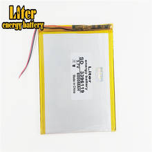 Batería de litio de 3,7 v y 6000mAh de gran capacidad, ultrafina, de polímero para tabletas, Placa de protección integrada, 3396119 2024 - compra barato