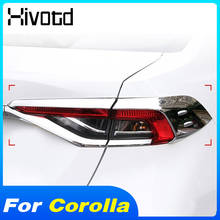 Hivotd tampa da luz traseira, decoração exterior, acessórios de modificação do carro, para toyota corolla 2019, 2020, 2021 2024 - compre barato