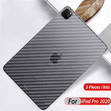 Protector de pantalla para iPad Pro 12,9/11 2020, película protectora de fibra de carbono transparente, vidrio no templado para iPad air mini 1 2 3 4 5 6 2024 - compra barato