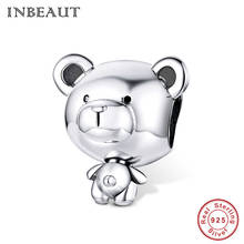 INBEAUT-abalorio de oso de juguete S925 para mujer, joyería de plata de ley 2020, compatible con pulsera o brazalete Original, regalo de moda 925 2024 - compra barato