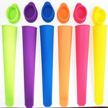 10 Pcs/lot Summer Popsicle Maker Lolly Mould Kitchen DIY Random Color Food-Grade Silicone Frozen Ice Cream Pop Mold 2024 - buy cheap