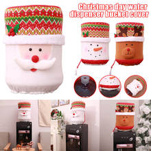 Natal 5 galões dispensador de água garrafa capa santa/elk/boneco de neve casa cozinha decoração abraço-ofertas 2024 - compre barato