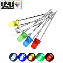 5Colors*20PCS=100PCS / 1Color=100pcs F3 3mm LED Diode Light Assorted Kit Green Blue White Yellow Red COMPONENT DIY kit 2024 - buy cheap