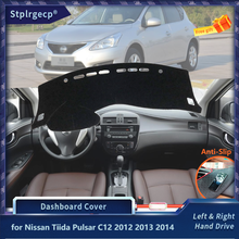 Dashboard Cover Protective Pad for Nissan Tiida Pulsar C12 2012 2013 2014 Anti-Slip Sunshade Carpet Dash Board Cover Carpet 2024 - buy cheap