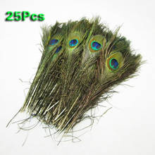 Pack of 25pc Natural Peacock Feathers 10-12'' 2024 - buy cheap