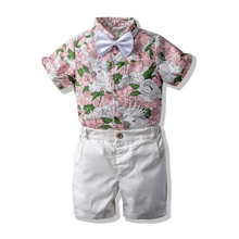 Shirts + Shorts Boys Sets Summer Beach Suits Kids European Gentleman Style Childrens Clothing High Qualtiy Clothes Promotion 2024 - buy cheap