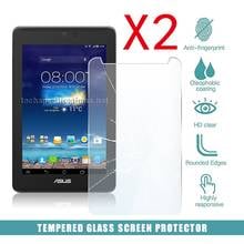 Protetor de tela de vidro temperado para tablet, 2 peças para asus fonepad 7 lte me372cl me7230cl 7 "tablet pc, película temperada 2024 - compre barato