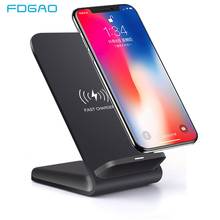 FDGAO 15W Qi Wireless Charger Stand For iPhone 12 11 Pro 8 X XS MAX XR Samsung S21 S20 S10 Note 20 10 Fast Charging Phone Holder 2024 - buy cheap