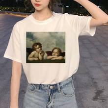 Angel Aesthetic Harajuku Vintage T Shirts Women Ullzang 90s Graphic T-shirts Grunge Korean Style Tshirt Hip Hop Top Tees Female 2024 - buy cheap
