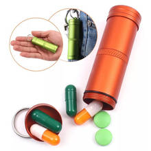 Stainless Steel Portable Toothpick Holder With Key Chain Medicine jar Outdoor Household Travel seal Storage Container Pill Box 2024 - buy cheap