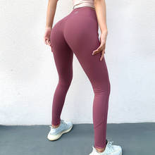 Yoga Pants With Pockets For Women 3 Colors Scrunch Bum Sport Compression Leggings Jogging Outdoor Activities GYM Fitness Wear 2024 - buy cheap