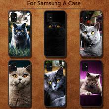 British shorthair cat Phone Case for Samsung A91 01 10S 11 20 21 31 40 50 70 71 80 A2 CORE A10 2024 - buy cheap