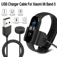 Cable cargador magnético para Xiaomi Mi Band 5, Cargador USB rápido inteligente, carga portátil para MiBand 5, soporte de Cable con Clip NFC 2024 - compra barato