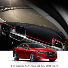 Alfombrilla antipolvo para salpicadero de coche, accesorio para evitar la luz, cubierta de plataforma, para Mazda 6 Atenza GJ GL 2016-2019 LHD y RhD 2024 - compra barato