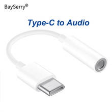 BaySerry Type c to 3.5mm Headphone jack AUX USB C Cable Audio Adapter For Samsung S21 S20 Xiaomi Mi 11 10 Oneplus 7T pro Huawei 2024 - buy cheap