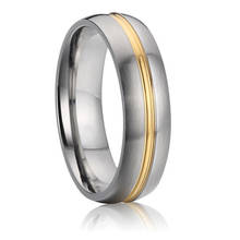 Men's fashion titanium jewelry marraige finger ring Alliances wedding band couple rings for men and women 2024 - buy cheap