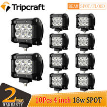 Tripcraft-foco de luz LED de trabajo para coche, barco, Tractor todoterreno, todoterreno, 4WD, 4x4, camión, SUV, ATV, conducción de 12V y 24V, 18W, 2-10 Uds. 2024 - compra barato