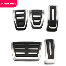 Jameo-cubierta de protección para pedales de coche, accesorio RHD para Audi A4, B8, S4, A5, S5, 8T, Q5, SQ5, A6, C7, A7, S6, 4G, A8, S8, 4H AT MT 2024 - compra barato
