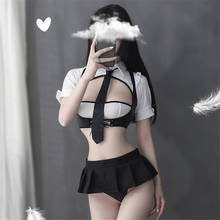 Mini Skirt Clubwear Style Students Sexy Lingerie Set Role Play Live Show Sailor Uniform School Girl Cosplay Anime Girl Costumes 2024 - buy cheap