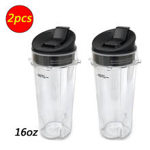 2 pcs Nutri Ninja 16-Ounce Cup with Sip N Seal Lidsfor Blenders Durable Good Seal Ring Keep Fresh Sport Plastic Bottle  Parts 2024 - buy cheap