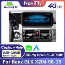 Radio Multimedia con GPS para coche, reproductor con Android 10, 4G, CarPlay, para Mercedes Benz GLK Class X204 2008 2009 2010 2011 -2015 2024 - compra barato