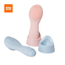 Xiaomi mijia-escova de massagem facial elétrica, em silicone, sônica, limpa a pele profundamente, à prova d'água, ferramenta da xiaomi 2024 - compre barato